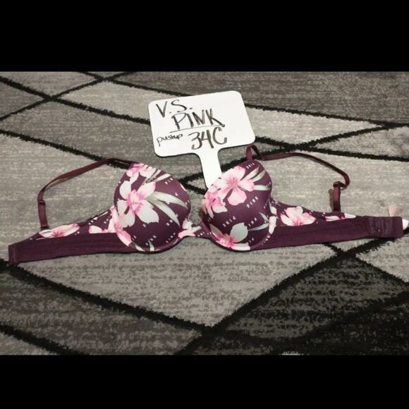 V.S. PINK wear everywhere pushup bra 34c.  In great used condition. - Picture 1 of 5